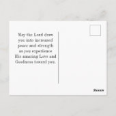 Matteüs 5:11-12 Gezegend bent u zaligheden Bijbel Briefkaart (Achterkant)