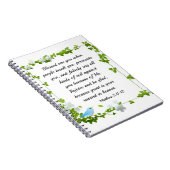 Matteüs 5:11-12 Gezegend bent u zaligheden Bijbel Notitieboek (Rechterzijde)