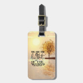 Matteüs 5:14 U bent het Licht van de Wereld Bagagelabel (Voorkant verticaal)