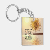 Matteüs 5:14 U bent het Licht van de Wereldbijbel Sleutelhanger (Voorkant Links)