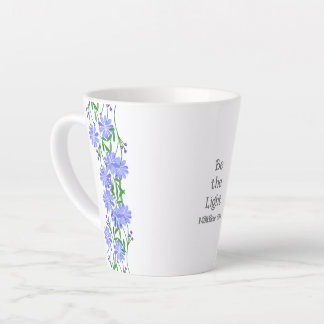 Matteüs 5:14 Wees de Licht Christelijke Bloemen Latte Mok