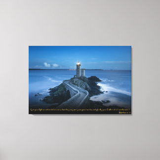 Matteüs 5:16 Christelijk Bijbelvers Canvas Art Afdruk