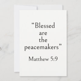 Matteüs 5:9 Bijbelvers, Schrift voor Vrede, Kaart