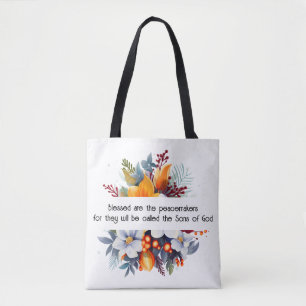 Matteüs 5:9 Canvas tas