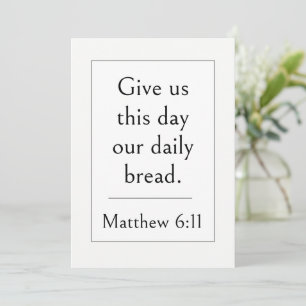 Matteüs 6:11 Bijbelvers, Bemoedigende Schrift Kaart