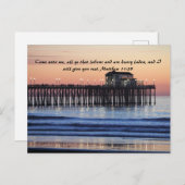 Mattheus 11:28 Beterschap Briefkaart (Voorkant / Achterkant)