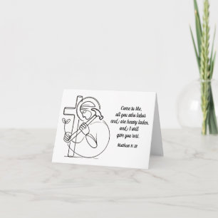 Mattheüs 11:28 Gij allen, die de Schrift bewerkt Kaart