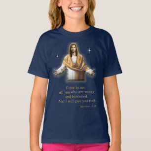 Mattheüs 11:28 t-shirt