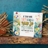 Mattheüs 17:20 Geloof als mosterdzaadbijbelvers Fotoplaat (Zijkant)