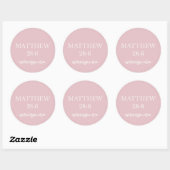 Mattheus 28:6 Schriftsticker – Opstanding Nieuws Ronde Sticker (Vel)