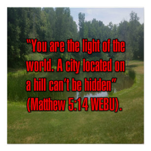 Mattheus 5:14 WEBU Perfect Poster