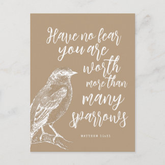 Matthew 10:31 JW-Briefkaart voor aanmoediging Briefkaart