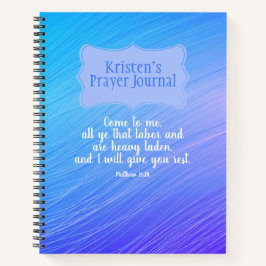  Matthew 11:28 geef u de Bijbelcitaat van de Rest Notitieboek