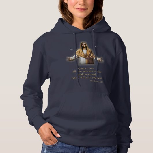 Matthew 11:28 hoodie (Voorkant)