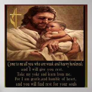 Matthew 11:28 Poster