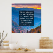 Matthew 11:29 poster (Keuken)