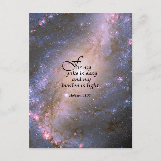 Matthew 11:30 briefkaart (Voorkant)