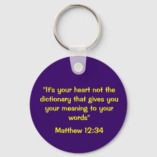 Matthew 12:34 Sleutelhanger
