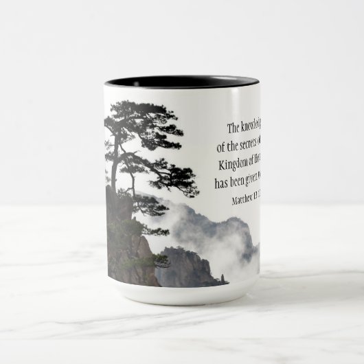 Matthew 13:11 Geheimen van het koninkrijk der Hemd Mok (Midden)