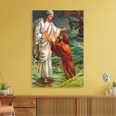 Matthew 14:28-33 Lord, Red me Canvas (Insitu (Woonkamer))