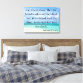 Matthew 15:14 Bijbelse KJV Pic Wall Art Canvas Afdruk (Insitu (Slaapkamer))