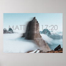 Matthew 17:20 | Poster van het bewegingsgebergte