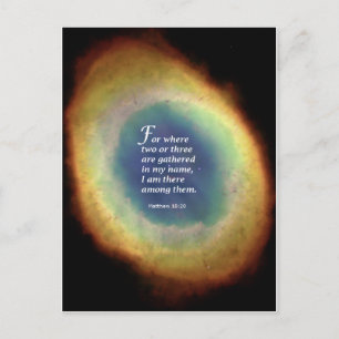 Matthew 18:20 briefkaart