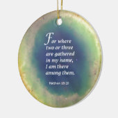 Matthew 18:20 keramisch ornament (Links)