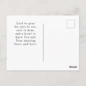 Matthew 19:26 met God alles is mogelijk Briefkaart (Achterkant)