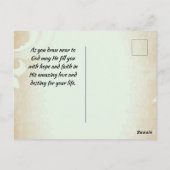 Matthew 19:26 met God alles is mogelijk Briefkaart (Achterkant)