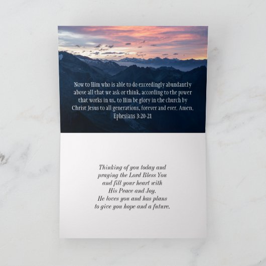 Matthew 19:26 met God alles is mogelijk Kaart (Binnen)