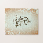 Matthew 19:26 met God alles is mogelijk Legpuzzel (Horizontaal)