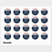 Matthew 19:26 met God alles is mogelijk Ronde Sticker (Vel)