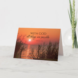 Matthew 19:26 Met God zijn alles mogelijk Kaart