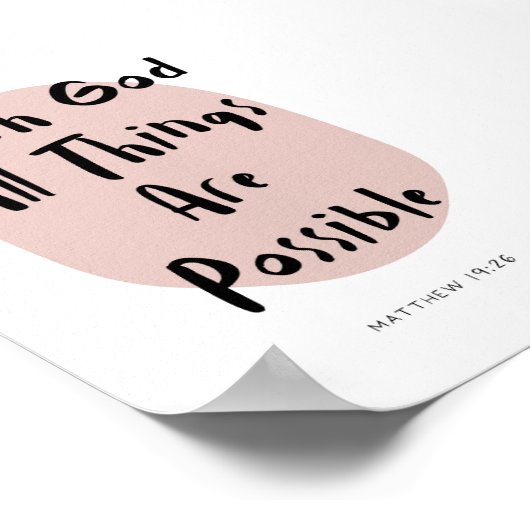 Matthew 19:26 poster (Hoek)