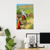 Matthew 21:1-11 Jezus wordt verwelkomd als koning Poster (Thuiskantoor)