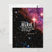 Matthew 21:22 briefkaart (Voorkant / Achterkant)