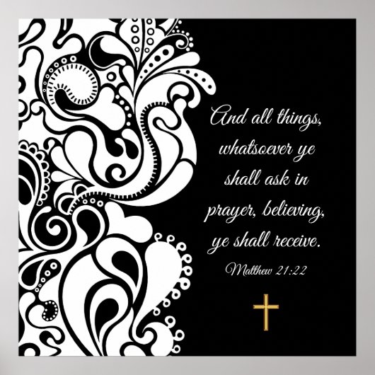 Matthew 21:22 poster (Voorkant)