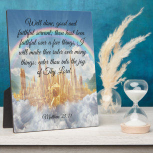 Matthew 25:21 fotoplaat