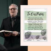 Matthew 25:21 Pastor Appreciation Bedankkaart