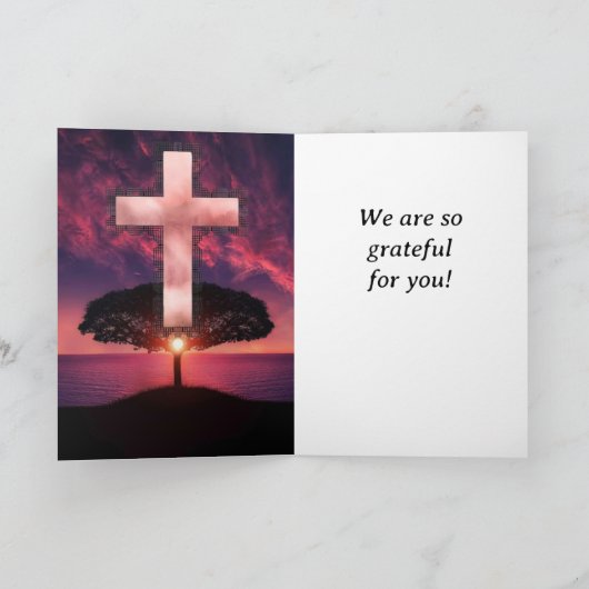 Matthew 25:21 Pastor Appreciation Bedankkaart (Binnen)