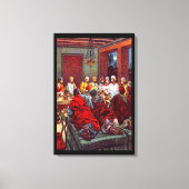 Matthew 26:17-25 het laatste Passover Canvas (Voorkant)