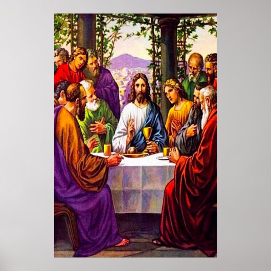 Matthew 26:26-30 Mijn lichaam en mijn poster bloed (Voorkant)