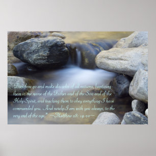 Matthew 28:19-20 Poster