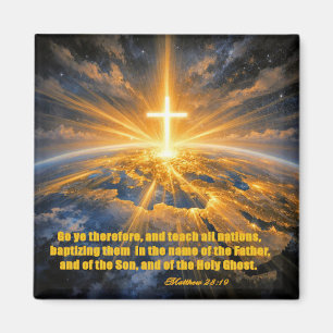 Matthew 28:19 Christelijke Koelkastmagneet Magneet