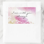 Matthew 28:20 ben ik altijd bij jou rechthoekige sticker (Tas)