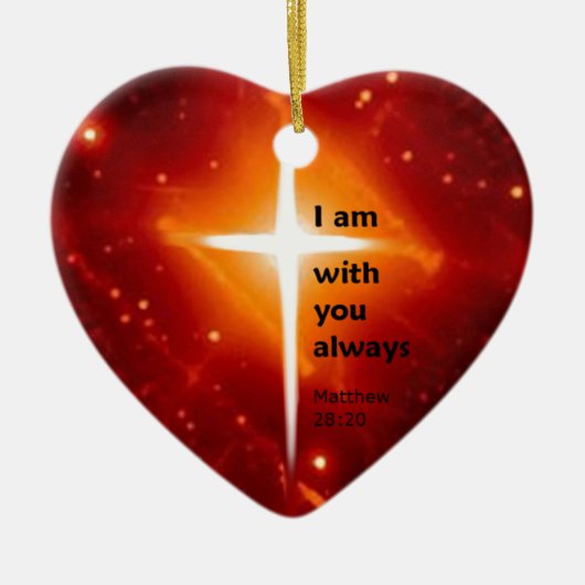 Matthew 28:20 keramisch ornament (Voorkant)