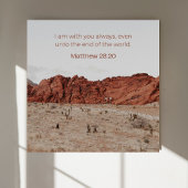 Matthew 28:20 KJV Wall Art –Scripture Poster