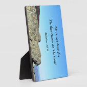 Matthew 28:6 Hij is hier niet, want hij is gestege Fotoplaat (Zijkant)