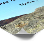 Matthew 28:6 Hij is hier niet, want hij is gestege Poster (Hoek)